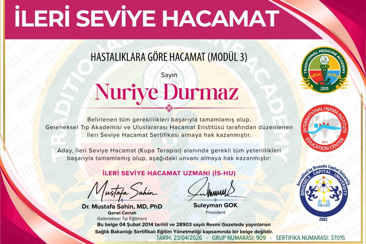 Ücretsiz Hacamat Kursu Hacamat Enstitüsü 13 Ülkede 120 Şehirde Yüz Yüze Hacamat Kursu